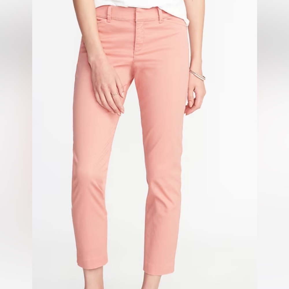 Women's old navy pixie chino pants rainier cherry size 2